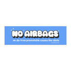 No Airbags Bumper Magnet Blue - DEAD-END CLUB
