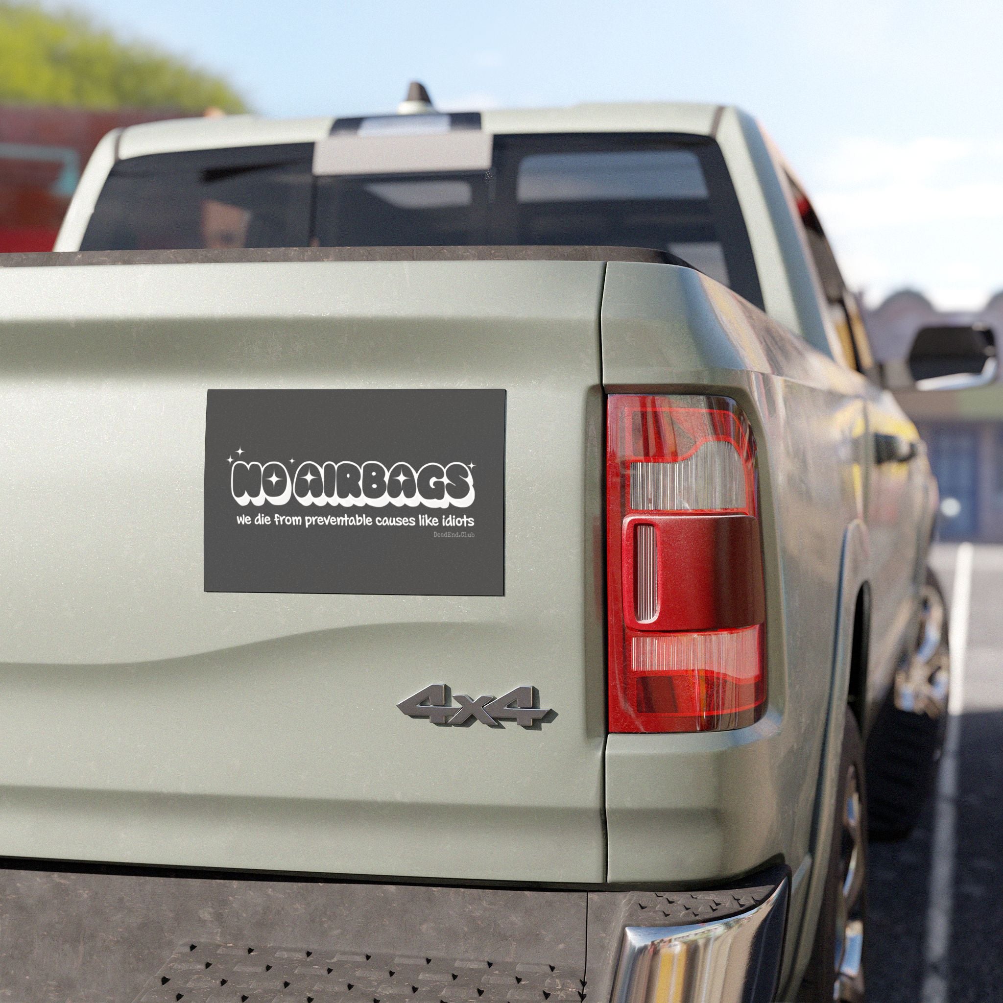 No Airbags Bumper Magnet - DEAD-END CLUB