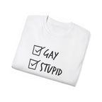 Gay and Stupid Shirt