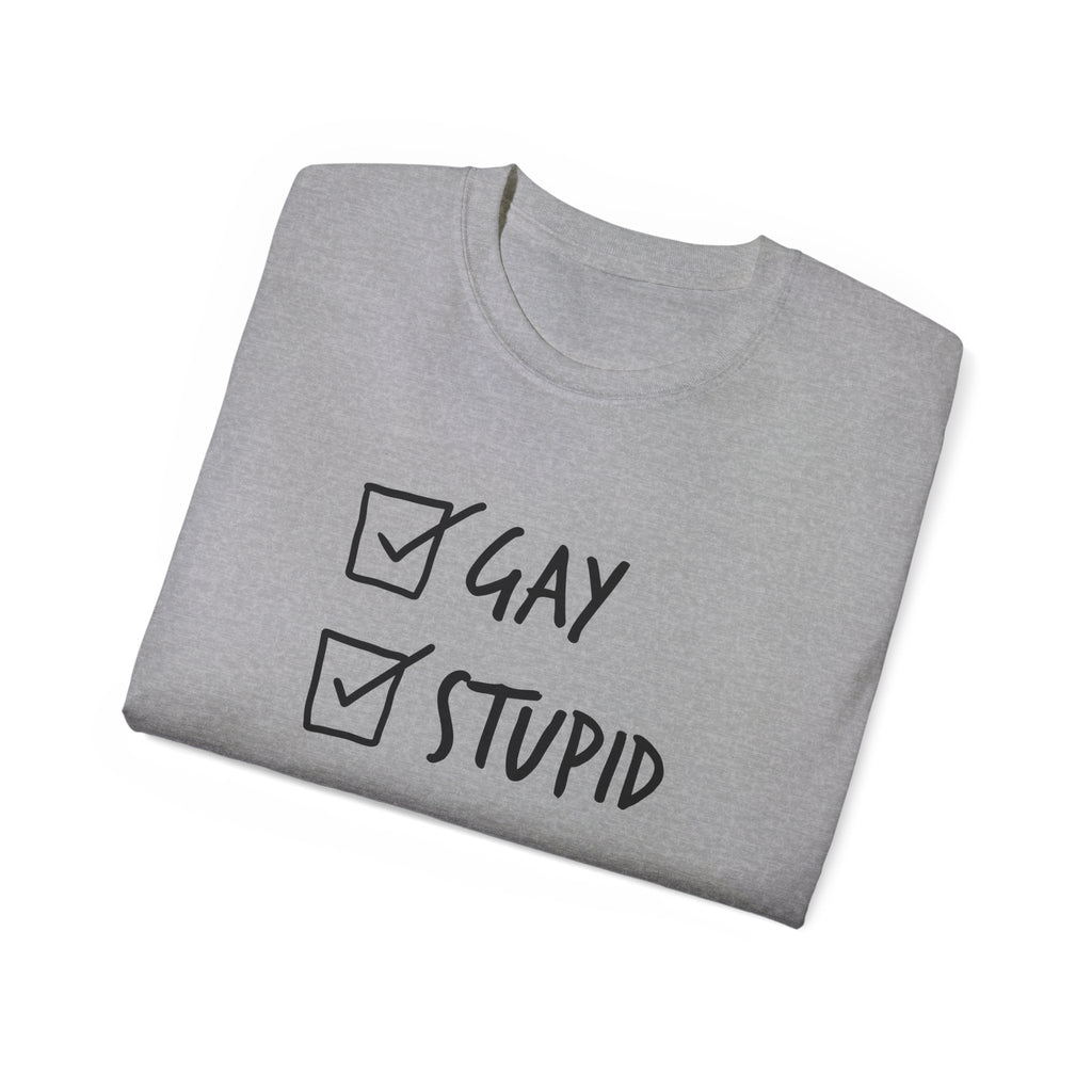 Gay and Stupid Shirt