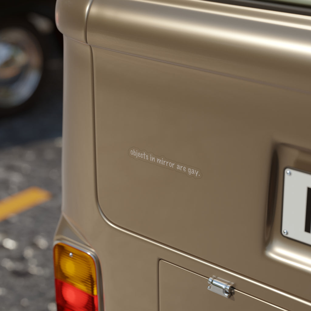 Objects in Mirror Sticker (Silver) - DEAD-END CLUB