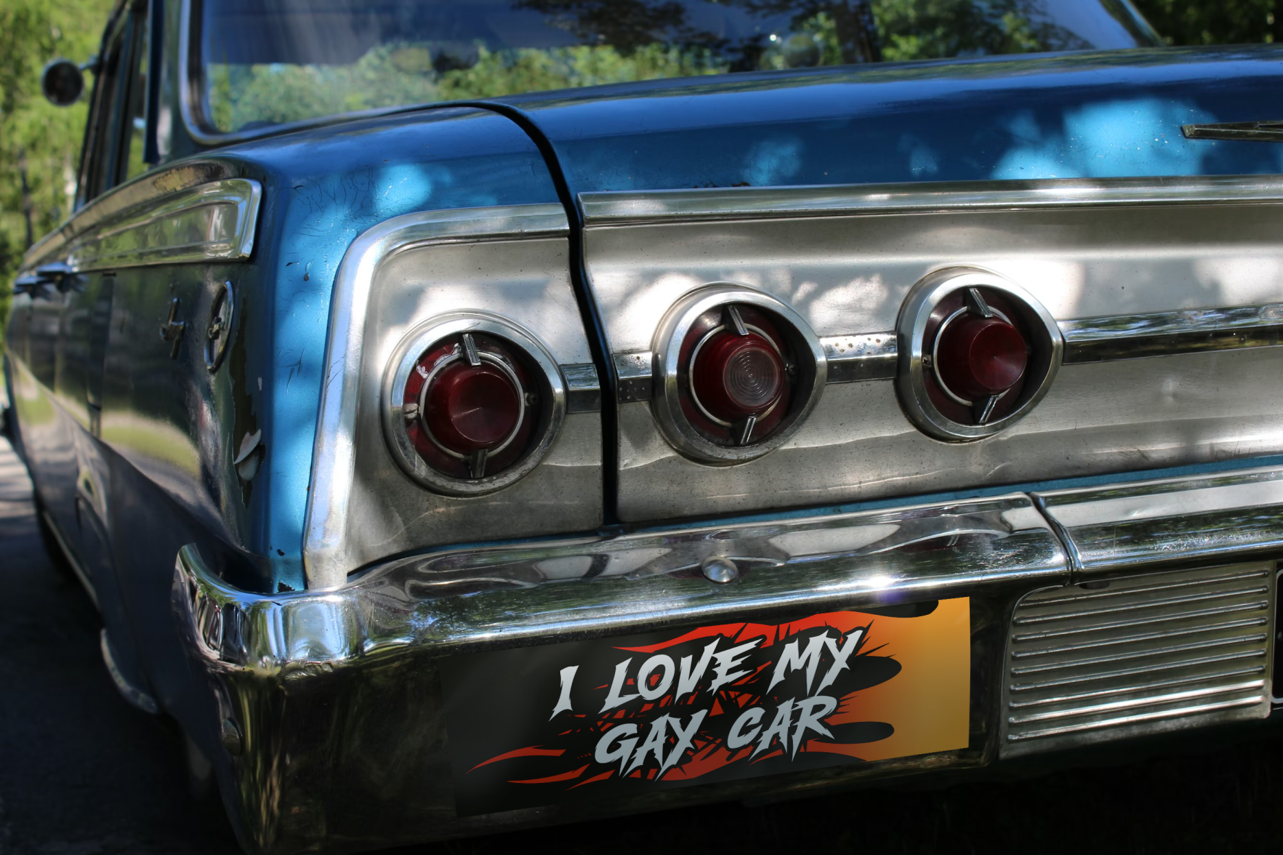 Gay Car Bumper Sticker (Fire) - DEAD-END CLUB