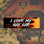 Gay Car Bumper Sticker (Fire) - DEAD-END CLUB