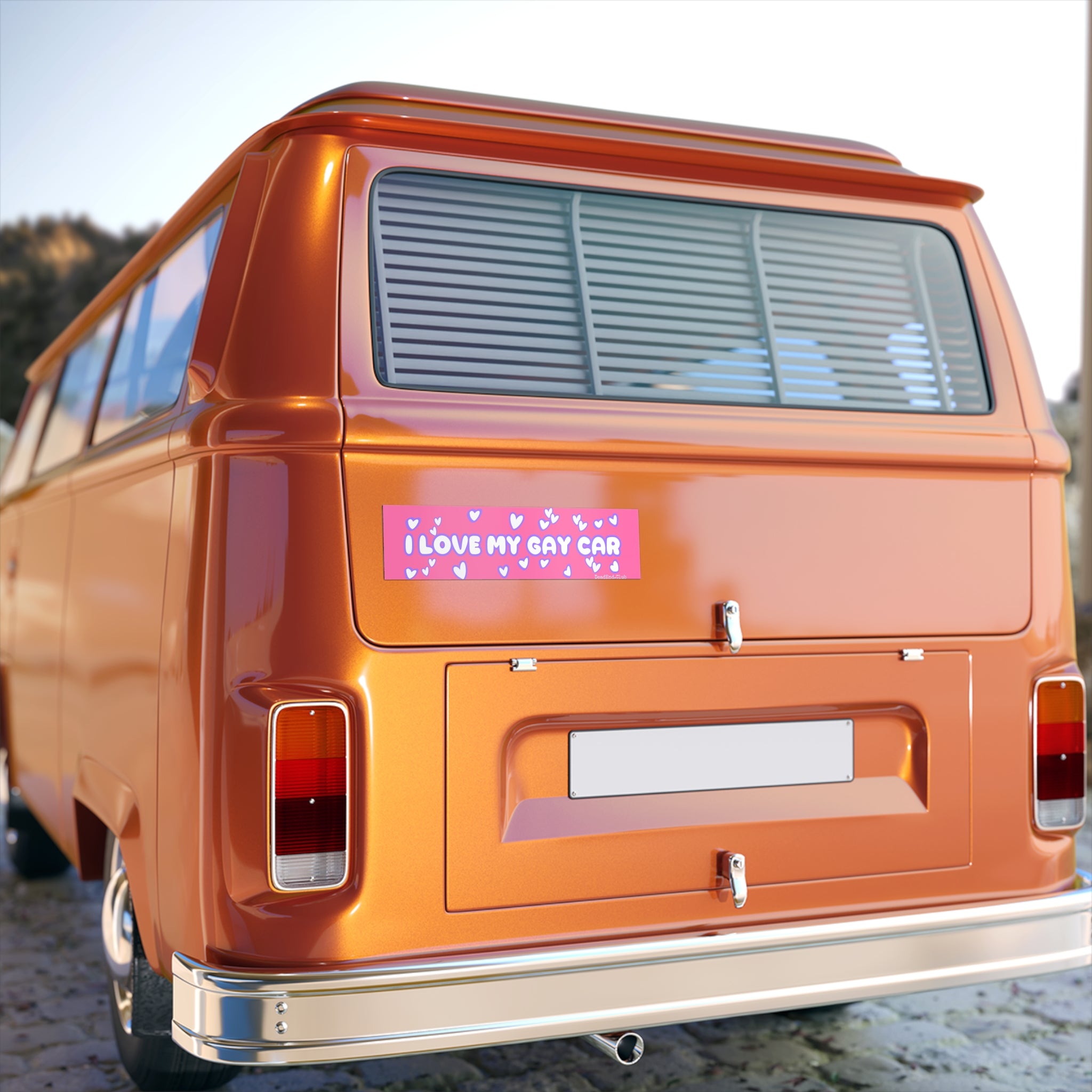 Gay Car Bumper Sticker (Pink) - DEAD-END CLUB