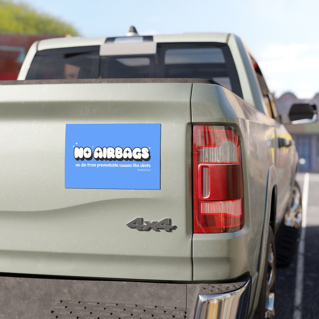 No Airbags Bumper Magnet Blue - DEAD-END CLUB