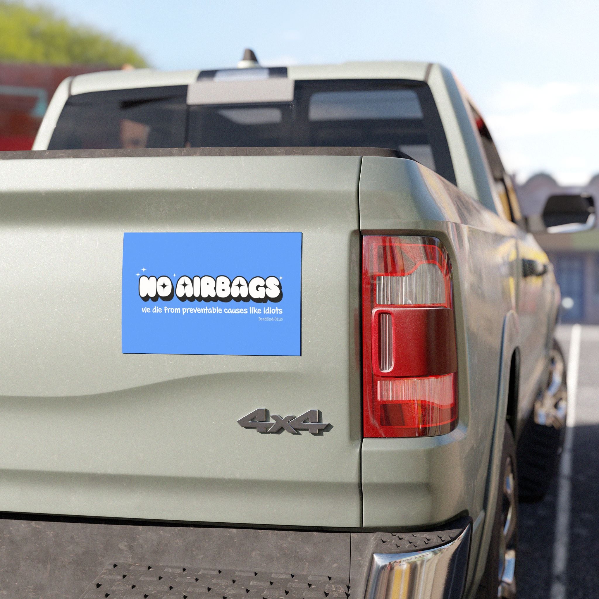 No Airbags Bumper Magnet Blue - DEAD-END CLUB