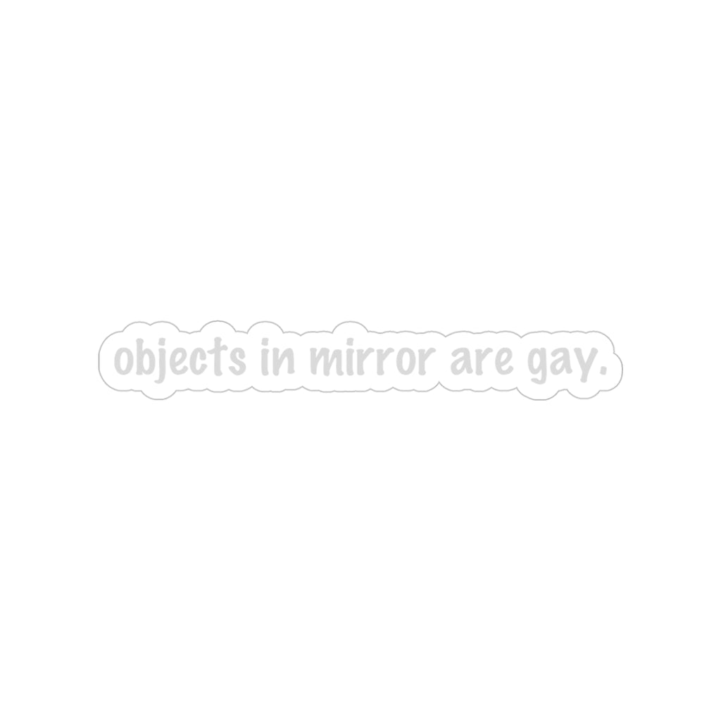 Objects in Mirror Sticker (Silver) - DEAD-END CLUB