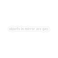Objects in Mirror Sticker (Silver) - DEAD-END CLUB
