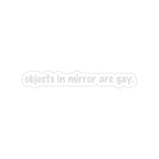 Objects in Mirror Sticker (Silver) - DEAD-END CLUB