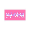 Gay Car Bumper Sticker (Pink) - DEAD-END CLUB