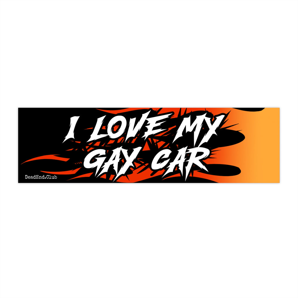 Gay Car Bumper Sticker (Fire) - DEAD-END CLUB