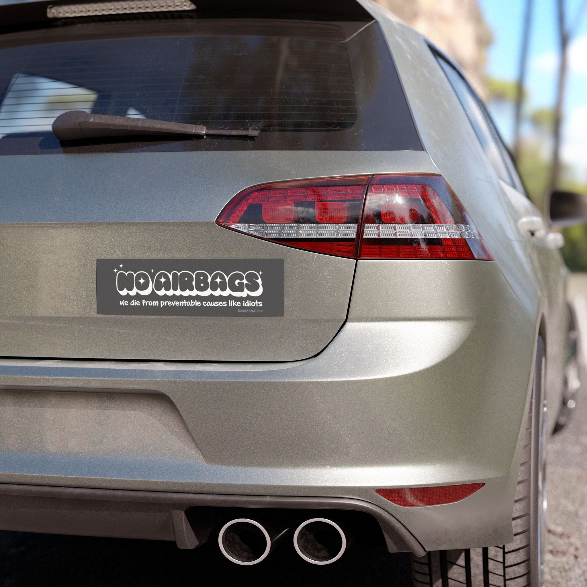 No Airbags Bumper Magnet - DEAD-END CLUB