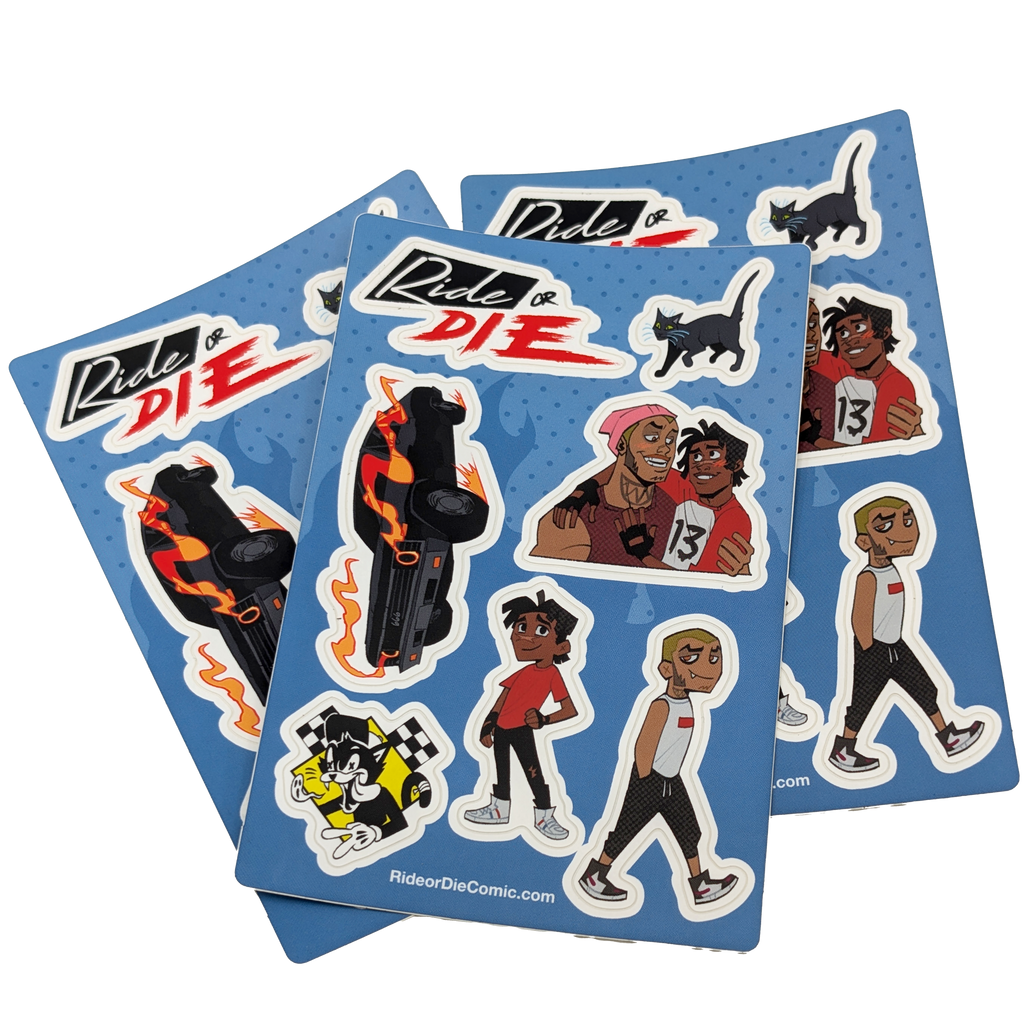 Ride or Die Sticker Sheet - DEAD-END CLUB