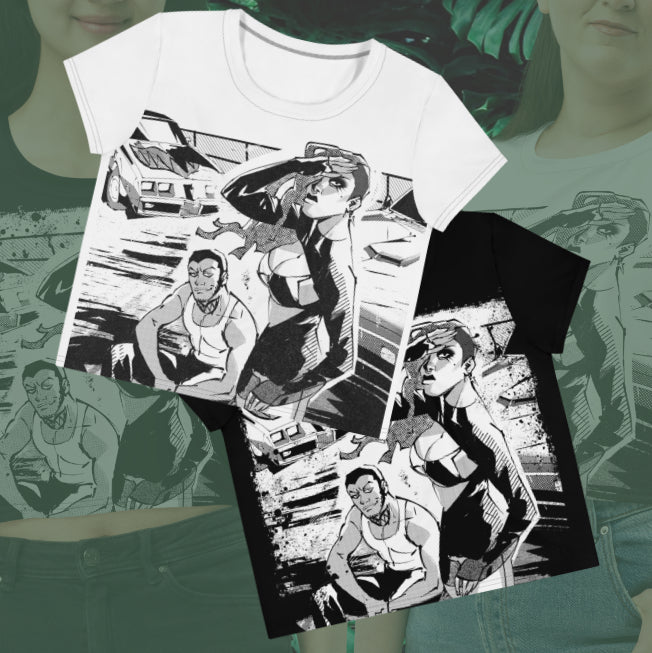 The Drivers Illustration Crop Tee