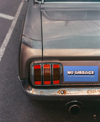 No Airbags Bumper Sticker Blue - DEAD-END CLUB
